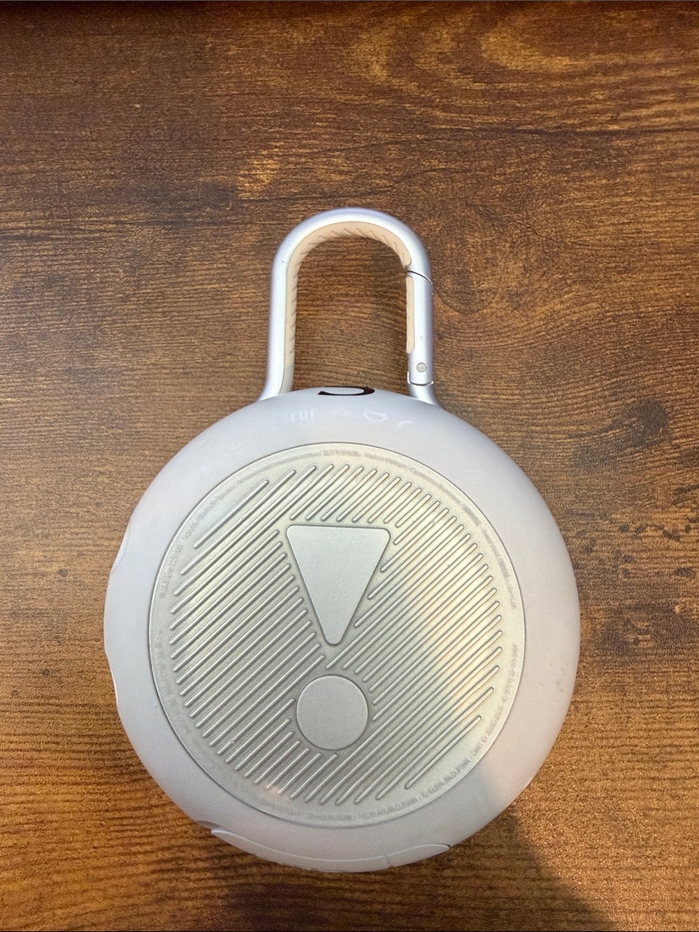 JBL Clip Portable Speaker in White with Red Logo - Picture 2 of 5
